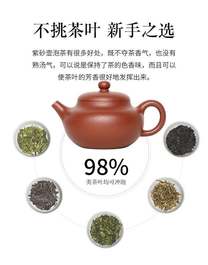 230cc chinese Yixing Handmade Zisha teapot JiangPoNi RongXin Hu Gongfu Tea Pot