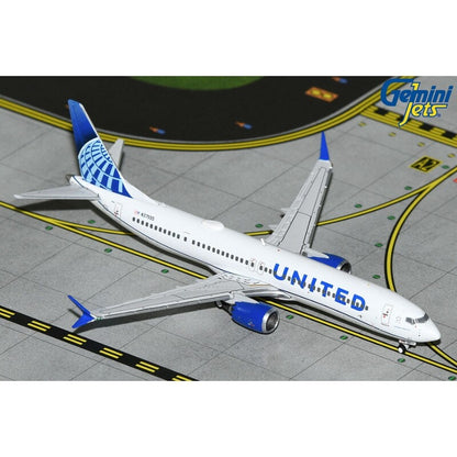 1:400 GeminiJets UNITED BOEING 737 MAX 9 Passenger Airplane Diecast Plane Model