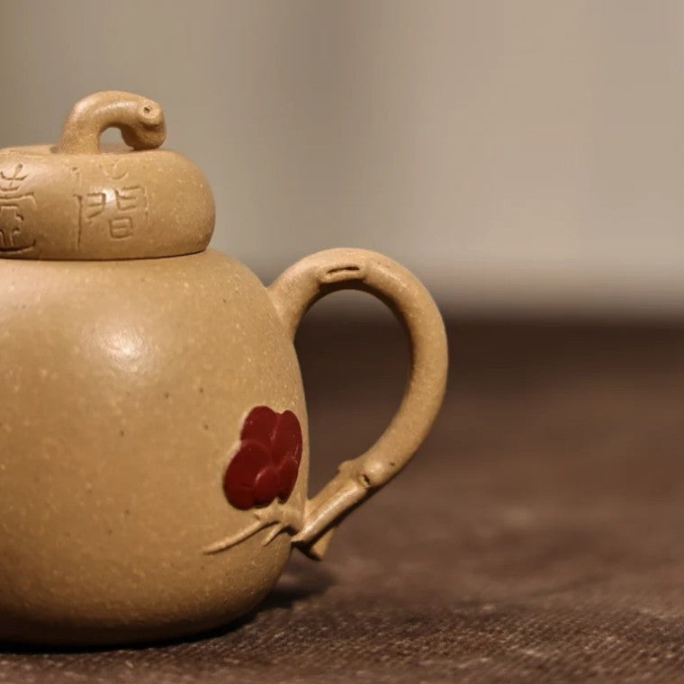 90cc chinese Yixing Handmade Zisha teapot Duan Clay Gourd Gongfu hu Tea Pot