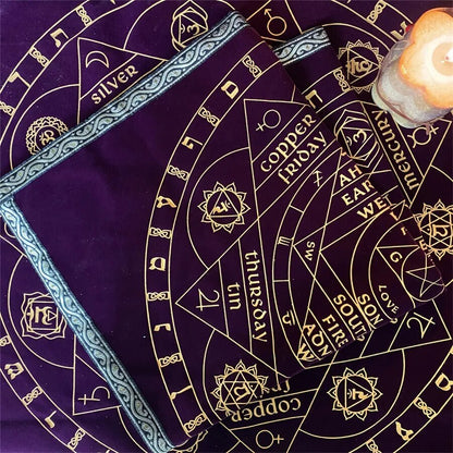 Buddha Energy Awakening Crystal Divination Wizard Tarot Metatrone's Tableclot