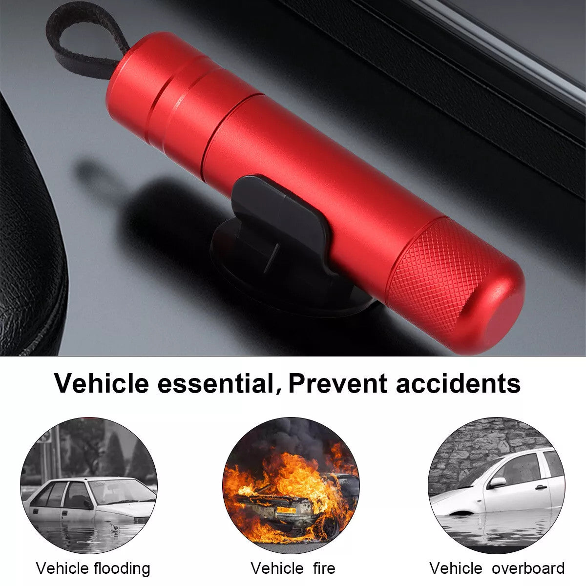 Car Safety Hammer Window Glass Breaker Seat Belt Emergency Escape Cutter Tool