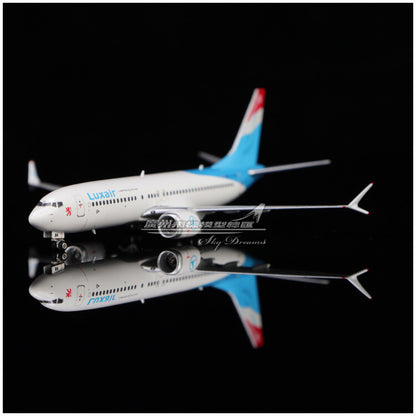 1:400 JC Wings Luxair BOEING 737 MAX 8 Passenger Airplane Diecast Aircraft Model