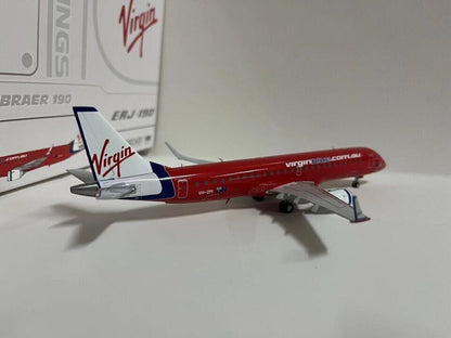 1:200 JC Wings Virgin Blue Embraer ERJ-190 Passenger Airplane Diecast Model