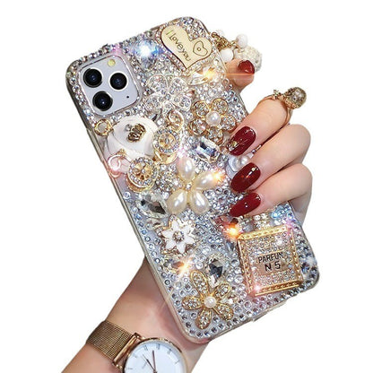 For Samsung Phone Case Rhinestone Full Diamond Drop-resistant Protective Case