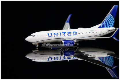1:400 GeminiJets UNITED BOEING B737-700 Airplane Diecast Plane Aircraft Model