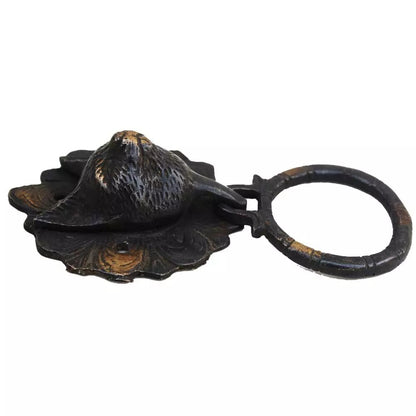 Antique Look Brass Cat Look Door Knocker Ring Door Bell Home Decor