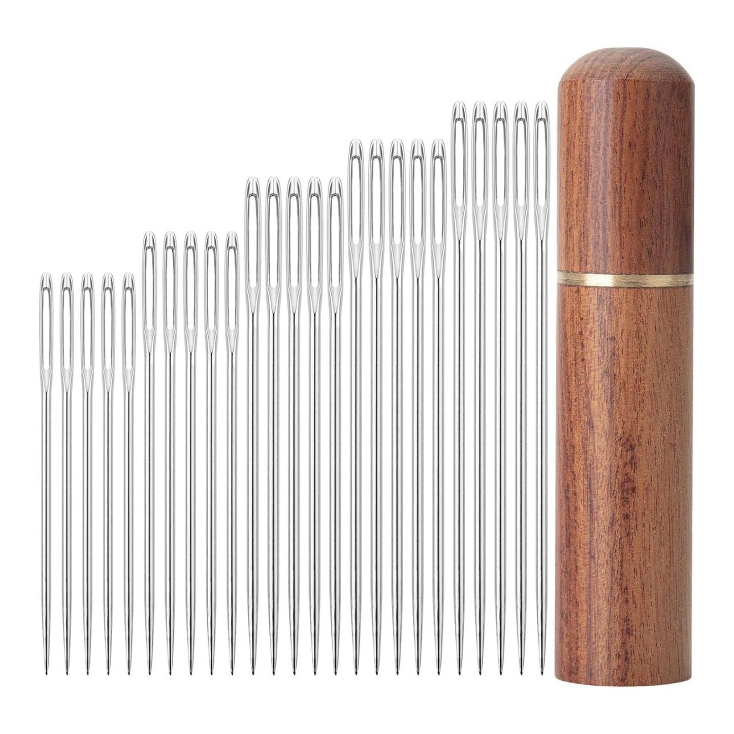 New 25Pcs Large Eye Needles Stitching Needle Hand Sewing Embroidery Needle