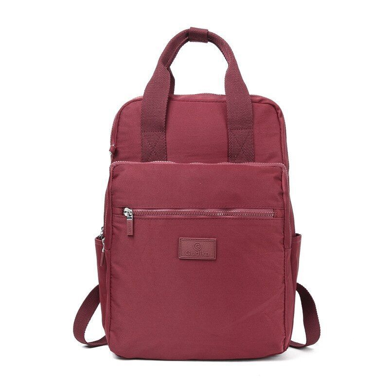 Waterproof Laptop Bag Student Nylon Oxford Cloth Small Backpack 28*15*40CM Black