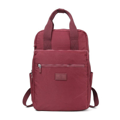 Waterproof Laptop Bag Student Nylon Oxford Cloth Small Backpack 28*15*40CM Black