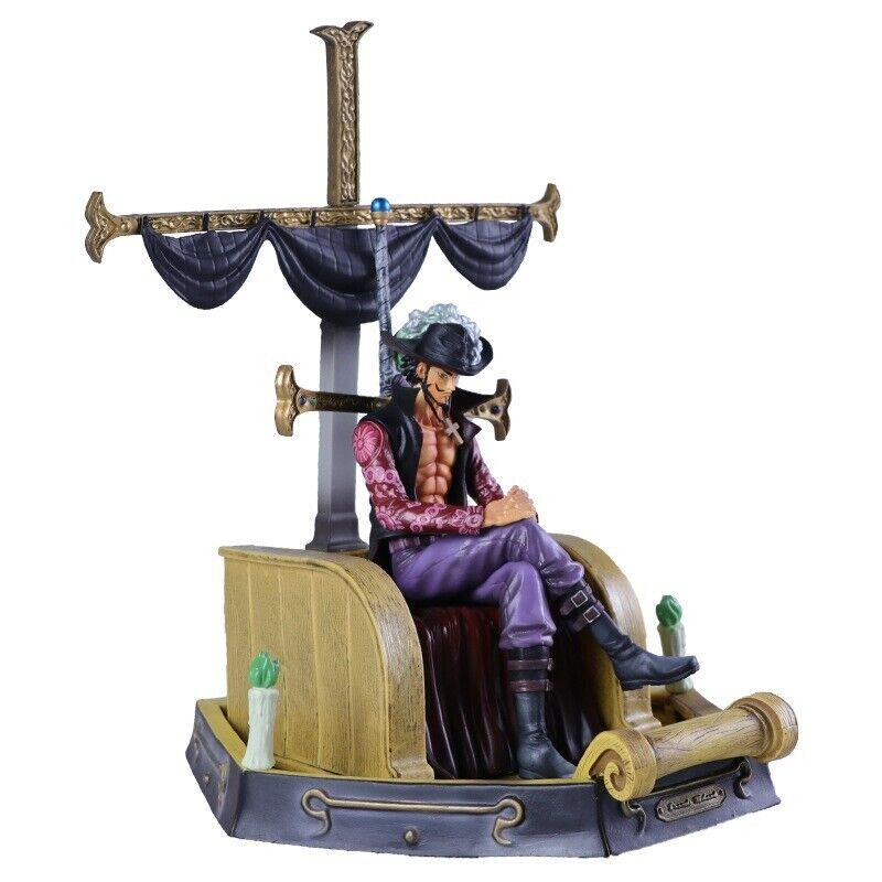 Anime One Piece Dracule Mihawk PVC Action Figure Model Statue Collection Toys
