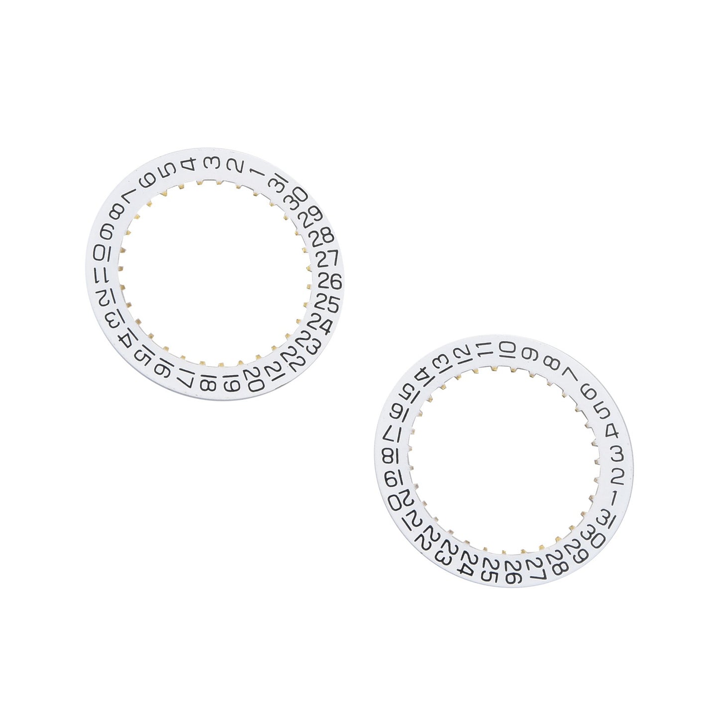 2Pcs Date IndicatorDisc Wheel Plate 2557 H3 For ETA 2804-2 2824-2 2892A2 F