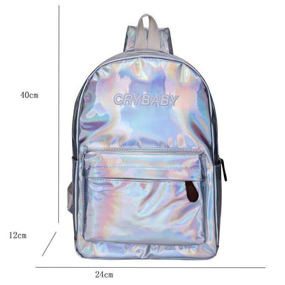 Hip Bag Girl's Women Backpack Shoulder Bag PU Leather School Rucksack Street