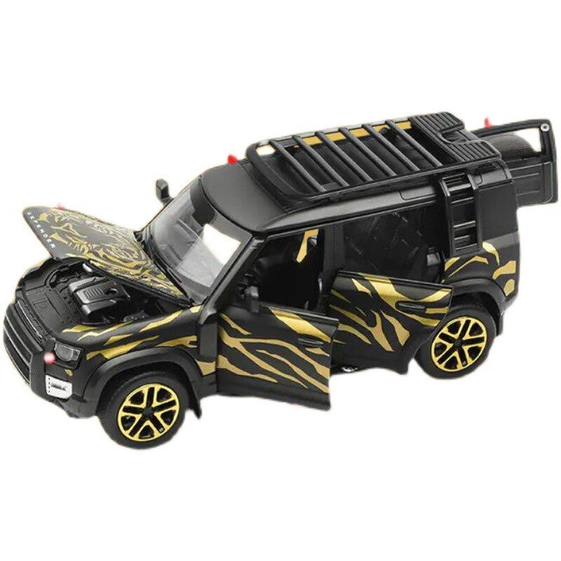 1:32 Diecast Land Rover Defender 110 SUV Metal Car Model Toy Pull Back Sound