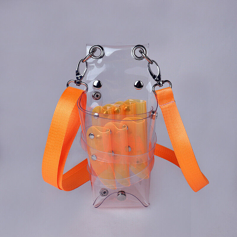Transparent PVC Hairdresser Scissors Bag Holder Shears Waist Shoulder Bag