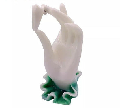 Sculptures Hand Tooth Dental Figurines Dentistry Gifts Decoration Resin 7.5x17cm