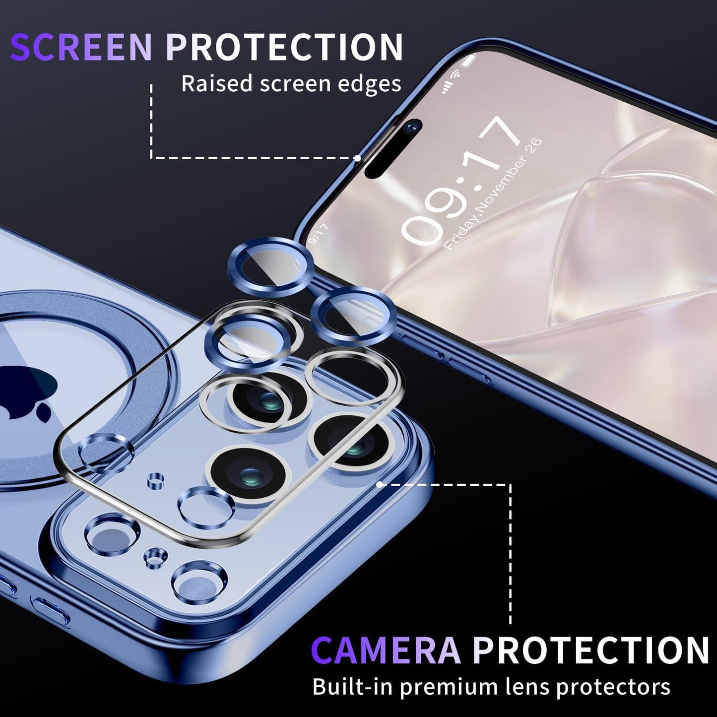 Magnetic for Iphone 17 Pro Max Case with Invisible Stand[Compatible with Magsafe