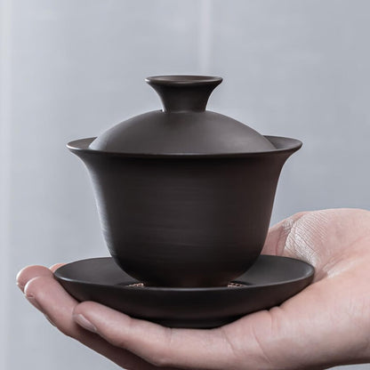 Purple Sands Gaiwan Tea Bowl Tea Cup 110ml 3.7oz Chinese Kungfu Tea Set