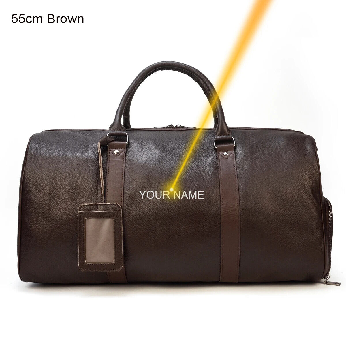 Men Women Travel Bag Cow Leather Carry On Luggage Bag Travel Shoulder Bag
