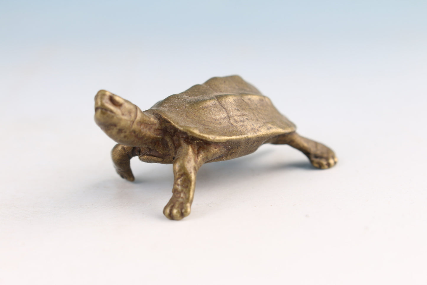Chinese bronze hand casting turtle tortoise statue collectable figure tea pet