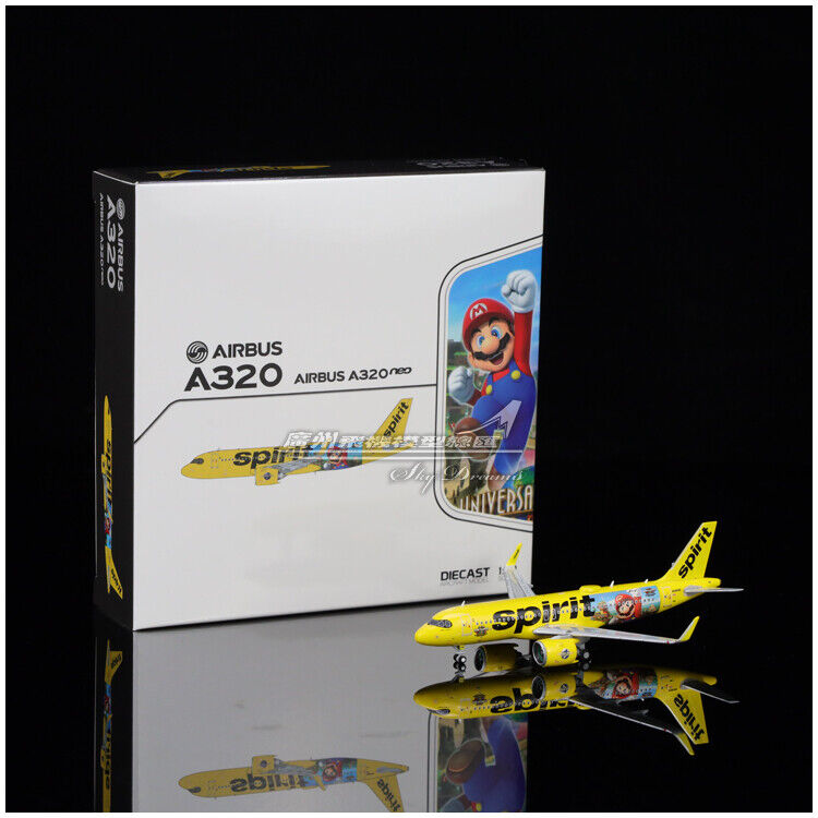 1:400 JC Wings Spirit Airbus A320neo Passenger Airplane Diecast Aircraft Model