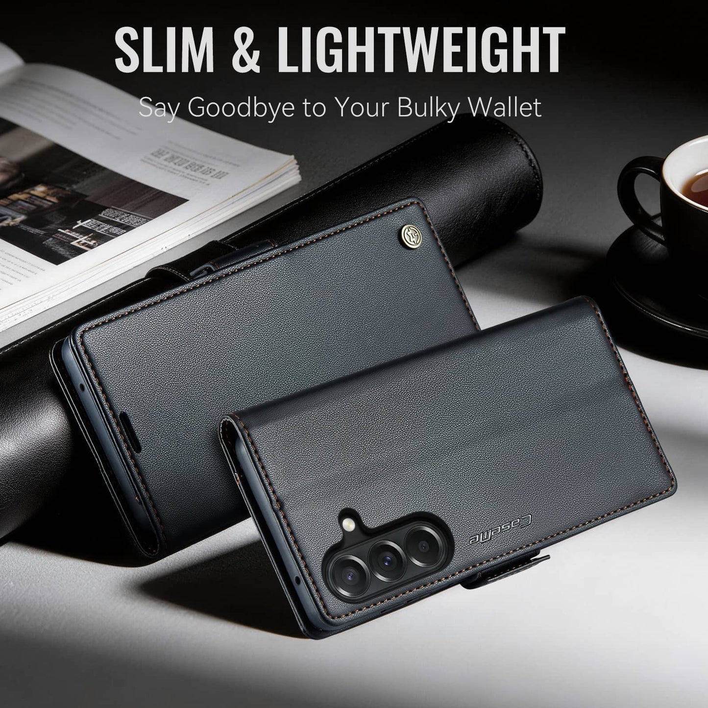For Samsung Galaxy A27 Wallet Case with Card Holder, RFID Blocking Leather Cover