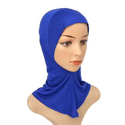 Women's Under Scarf Hat Cap Bone Bonnet Ninja Hijab Islamic Neck Cover Muslim*US