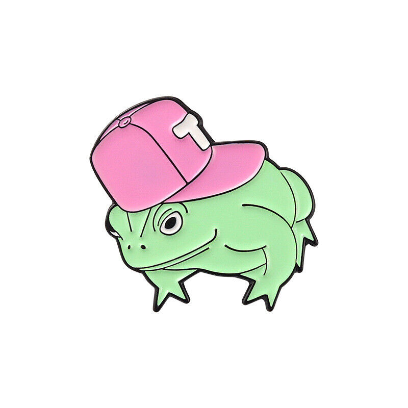 5 Style Cartoon Frog Enamel Pin Custom Hat Brooch Lapel Pin Badge Jewelry Gift