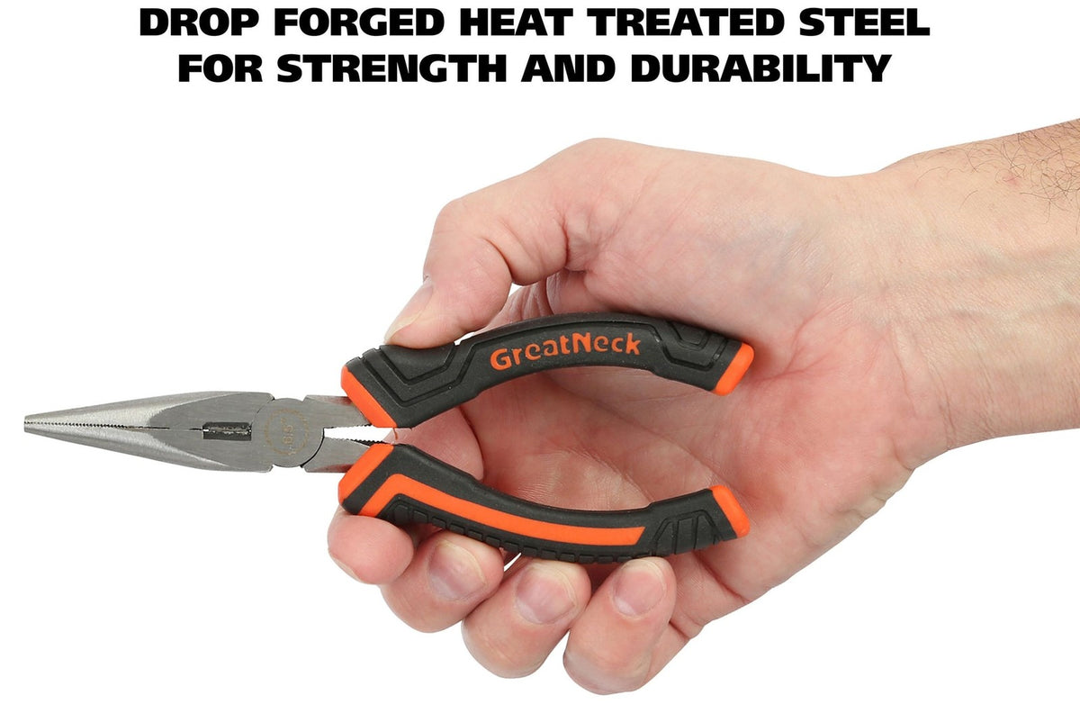 GreatNeck 6½-inch Long Nose Pliers (LN65C)