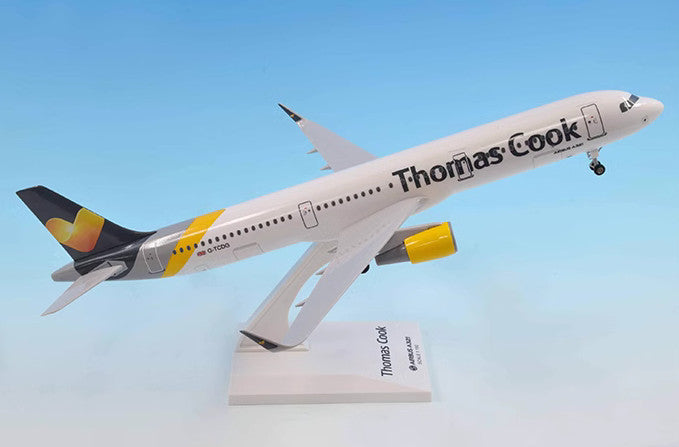 30CM 1:150 Risesoon Thomas Cook AIRBUS A321 Passenger Airplane ABS Plastic Model