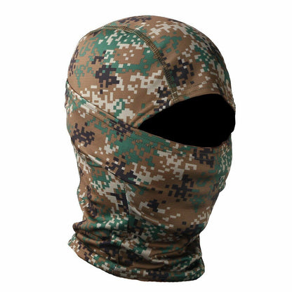Tactical Camouflage Full Face Mask Hunting Cycling Sports Helmet Liner Military