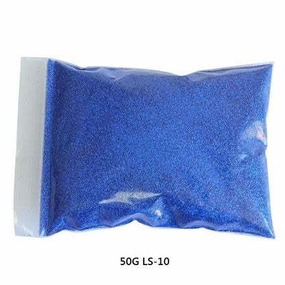 50G/Bag Holographic Glitter Nail Art Decoration Powder Pigment Laser Dust Sequin
