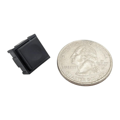 10 Pack Momentary Switch SPST - Black Square Button (12.4mm x 12.4mm x 10.4mm)