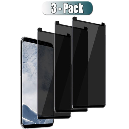 For Samsung Galaxy S8 / S8 Plus Glossy Privacy Tempered Glass Screen Protector