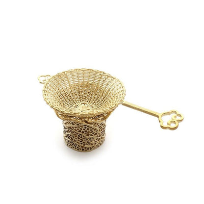 Carp Shaped Brass Tea Strainer Set Hollow Out Kung Fu Tea Filter Accessory