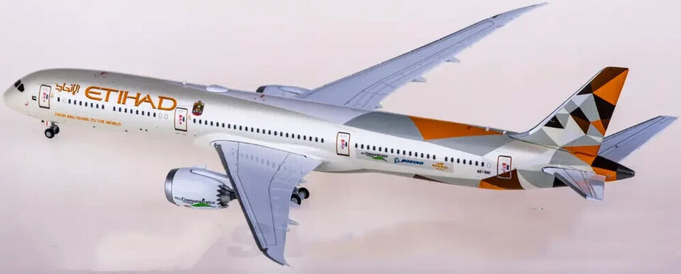 1:400 JC Wings ETIHAD BOEING 787-10 Passenger Aircraft Diecast Plane Model