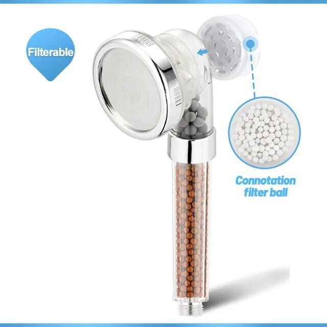 Shower Head 3 Mode High Pressure Saving Water Bath Shower Adjustable Shower Head