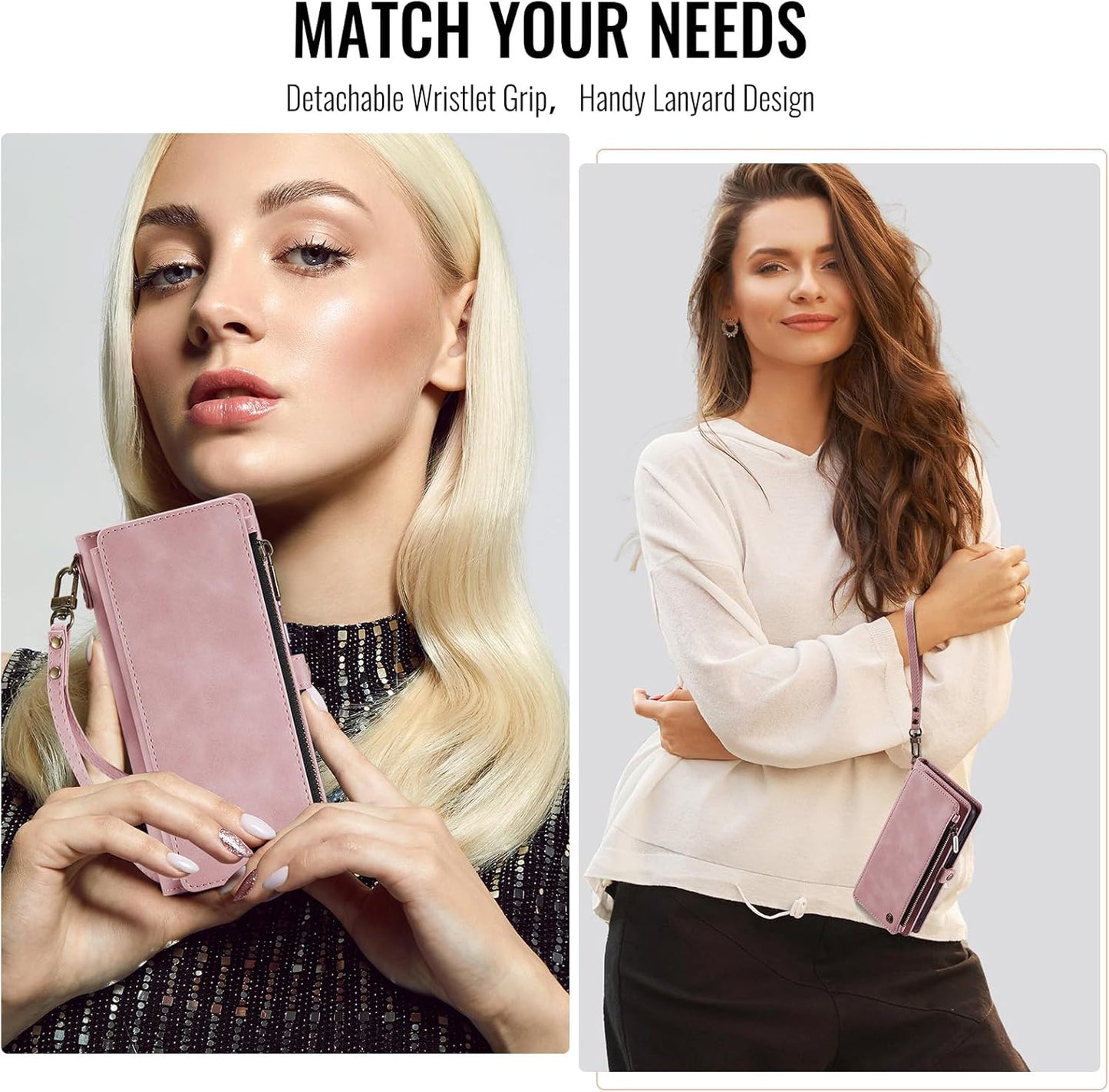for Iphone 17 Pro Max Case Wallet with RFID Blocking Card Holder for Women and M