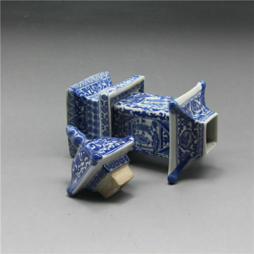 Jingdezhen Old Layered Tower Vase Chinese Blue and White Porcelain Collection