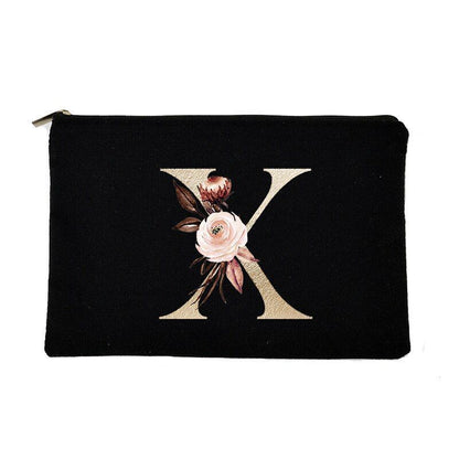 Makeup Bag Letter Print Traveling Case Organizer Storage Pouch Purse 14*22*14 CM