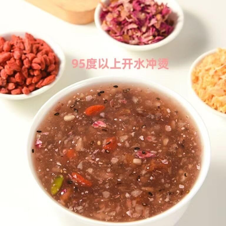 Chinese Lotus Root Starch Powder Soup Rose and White Fungus Soup 500g