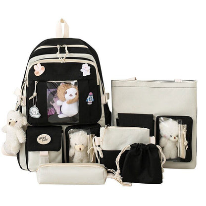 Women Backpack Multi Pockets Student Schoolbags Leisure Rucksack Backpack