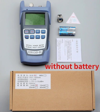 All-in-one PC Fiber Optic Power Meter 1mw 5km Laser Source Visual Fault Locator