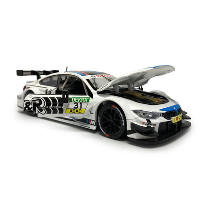 1/24 Scale BMW M4 DTM Diecast Model Car Toy Vehicle Boys Toys for Kids Gifts