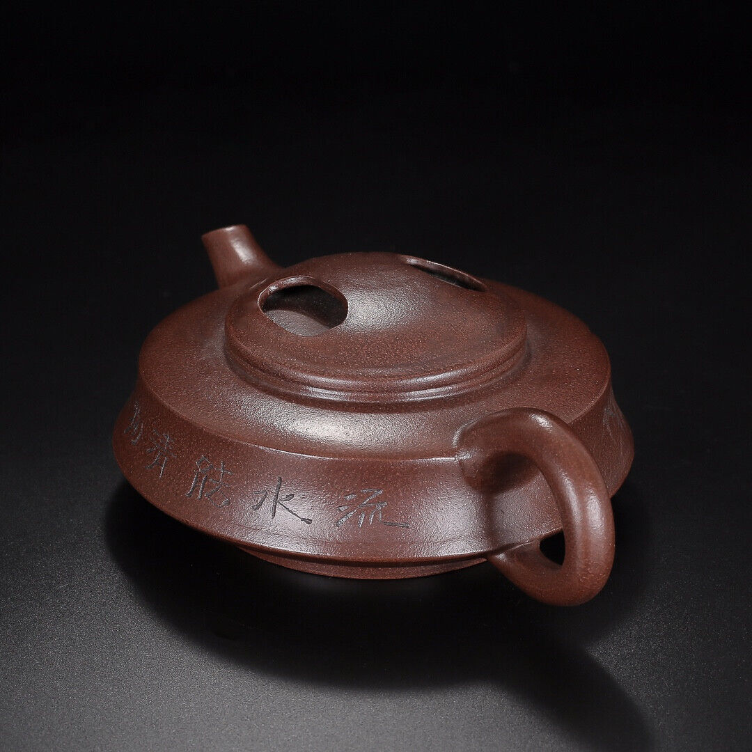 Chinese Yixing Zisha Clay Handmade Exquisite Teapot （牛盖 底款：顾景舟）