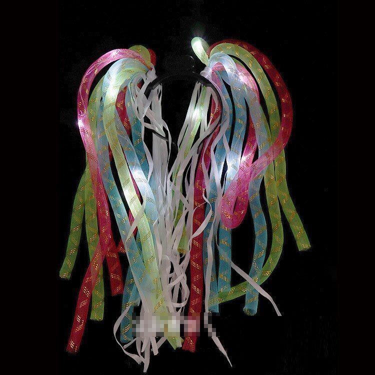 Women Hair Accessories Extension Light Up Braids Crown Bands Pipe Party Costumes