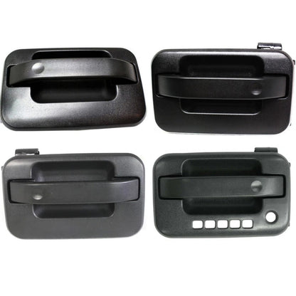 Set Of 4 Left And Right, Front, Rear Exterior Door Handle 2004-2014 For Ford