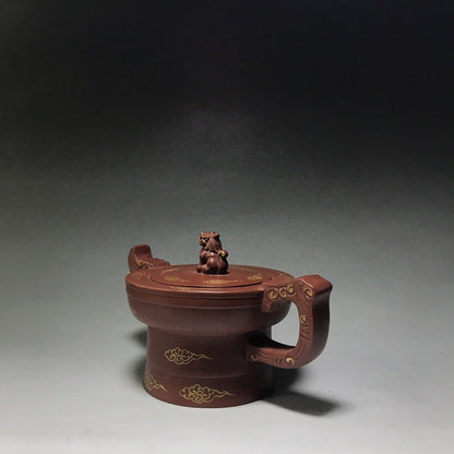 Chinese Yixing Zisha Clay Handmade Exquisite Teapot （中华至尊 底款：郝彤彤）