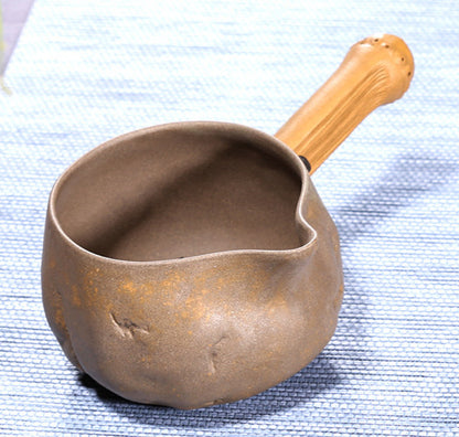 5.1"Fine Chinese Yixing Zisha Duan Clay Handmade Gongfu Teacup Gongdao Cup 225cc
