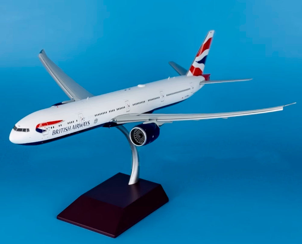 1:200 GeminiJets BRITISH AIRWAYS B777-300ER Flap Down Airplane Diecast Model