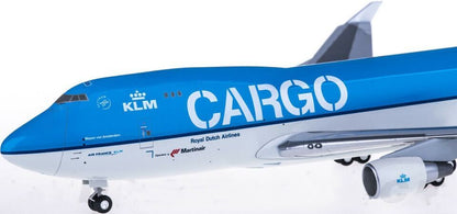 1:200 35CM Hogan KLM CARGO BOEING 747-400ERF Passenger Plane ABS Plastic Model